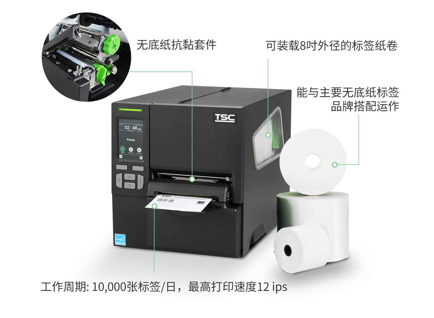 四个选择 MF2400 工业型无底纸打印机的理由